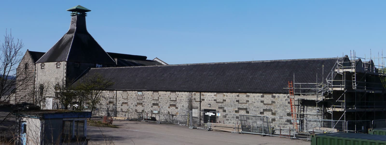 The Convalmore distillery in the Speyside whisky region of Scotland.