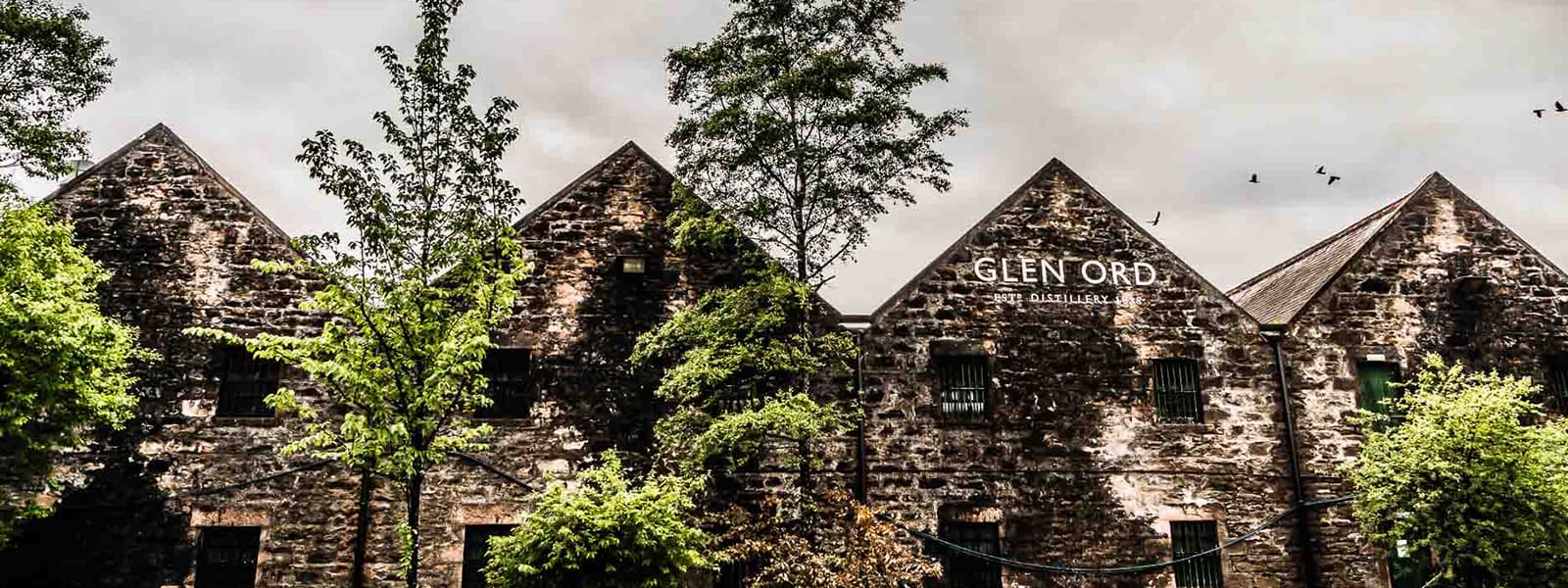 The Glen Ord distillery in the Highlands whisky region of Scotland.