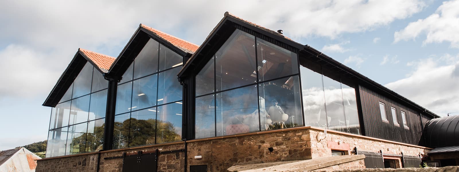 The Lindores Abbey distillery in the Speyside whisky region of Scotland.