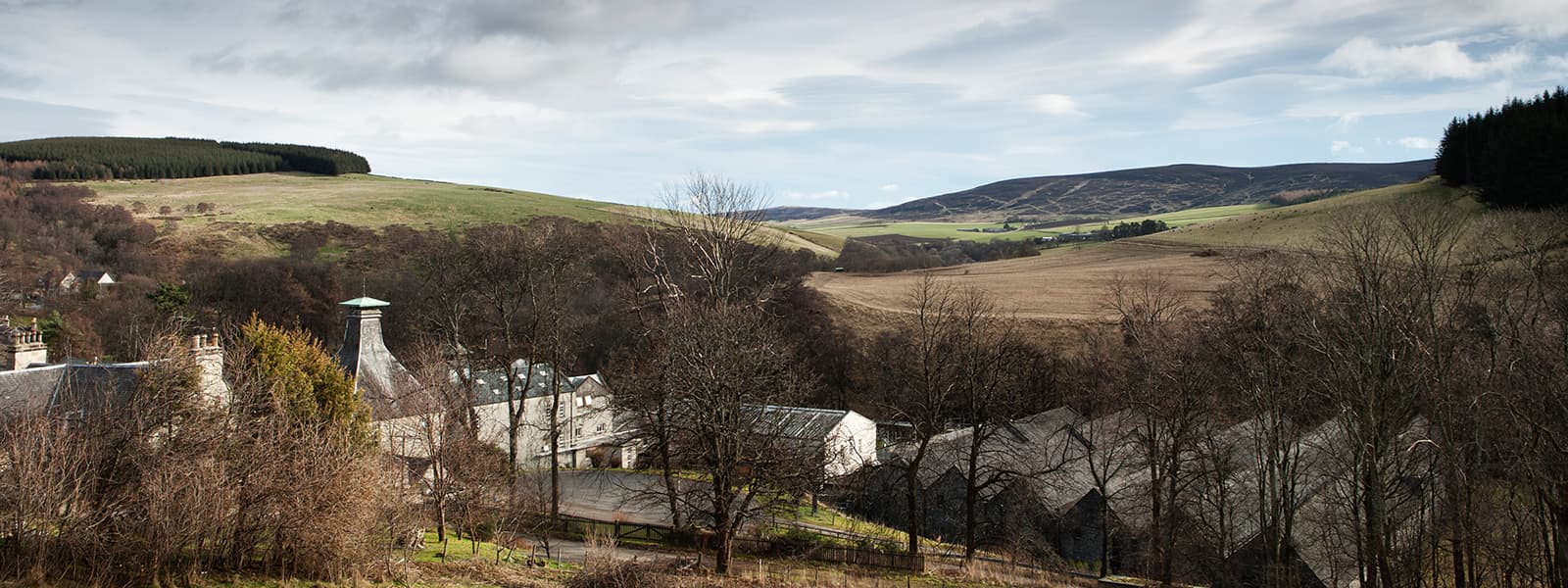 The Mortlach distillery in the Speyside whisky region of Scotland.