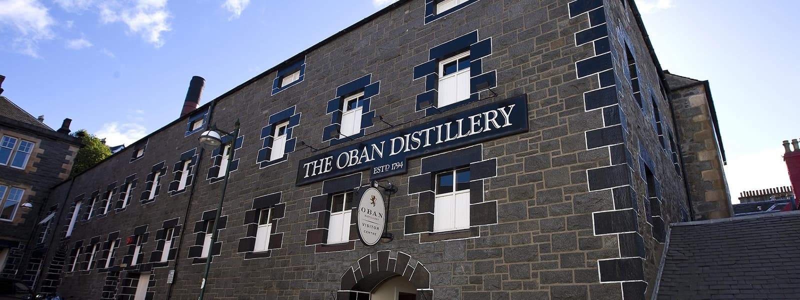 The Oban distillery in the Highland whisky region of Scotland.