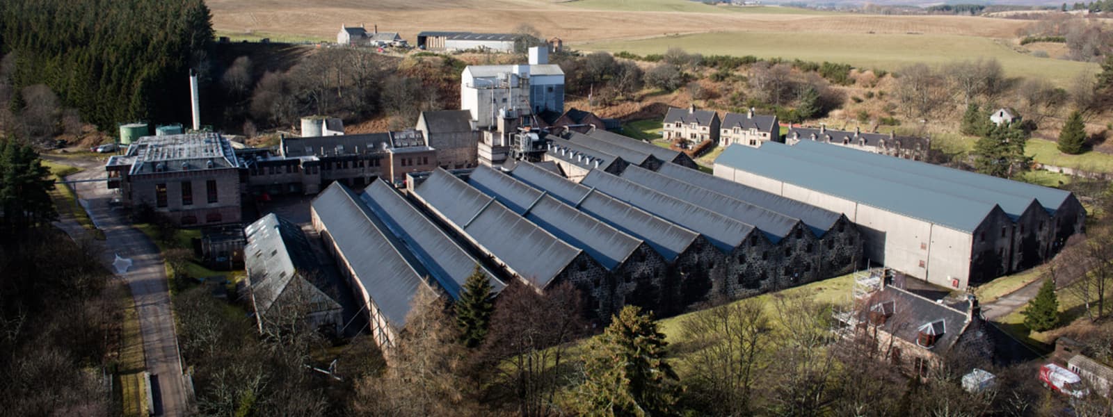 The Tamdhu distillery in the Speyside whisky region of Scotland.