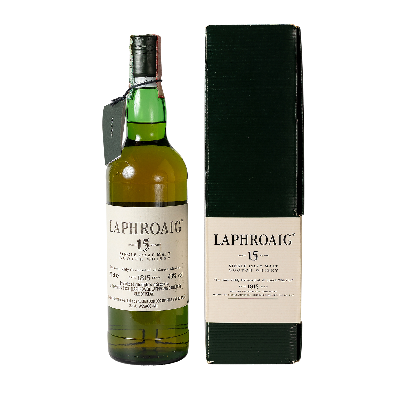 Laphroaig 15 Year Old 43.00% 70cl Pre Royal Warrant