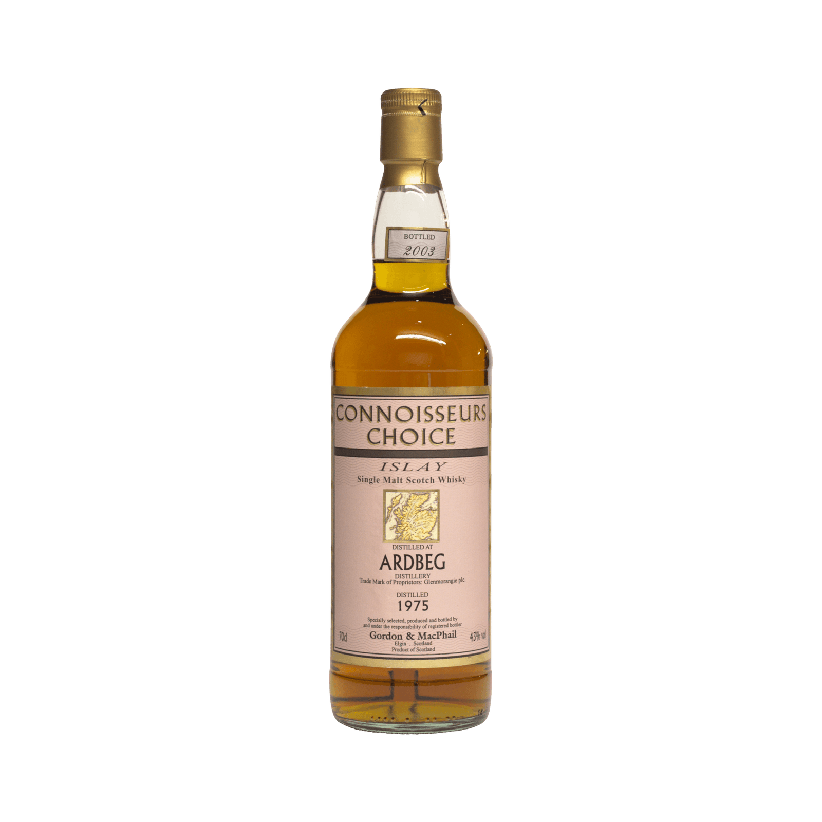 Ardbeg 1975 28 Year Old 'Connoisseurs Choice' Gordon & MacPhail 43.00%