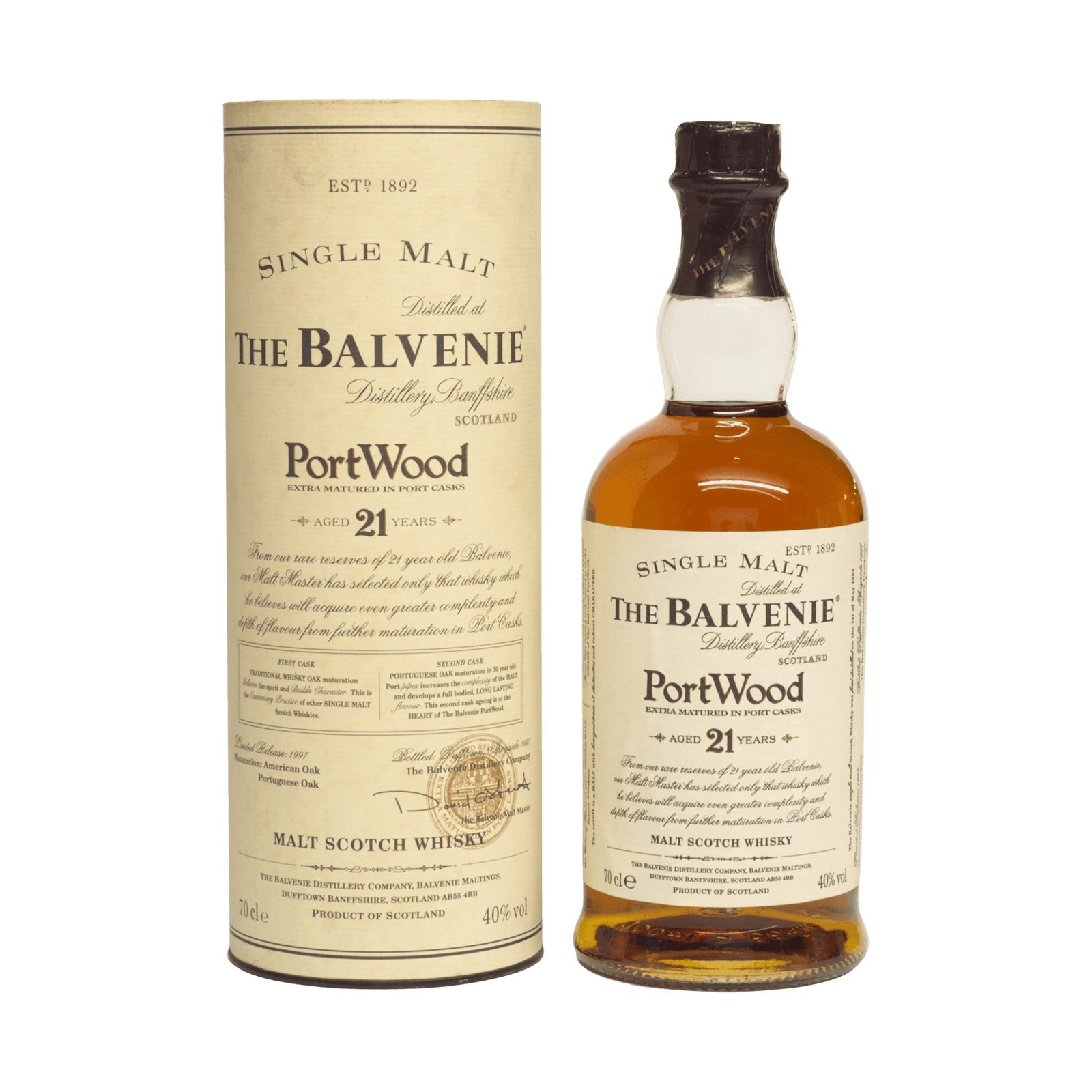 Balvenie 1996 21 Year Old 'Port Wood' 40.00%