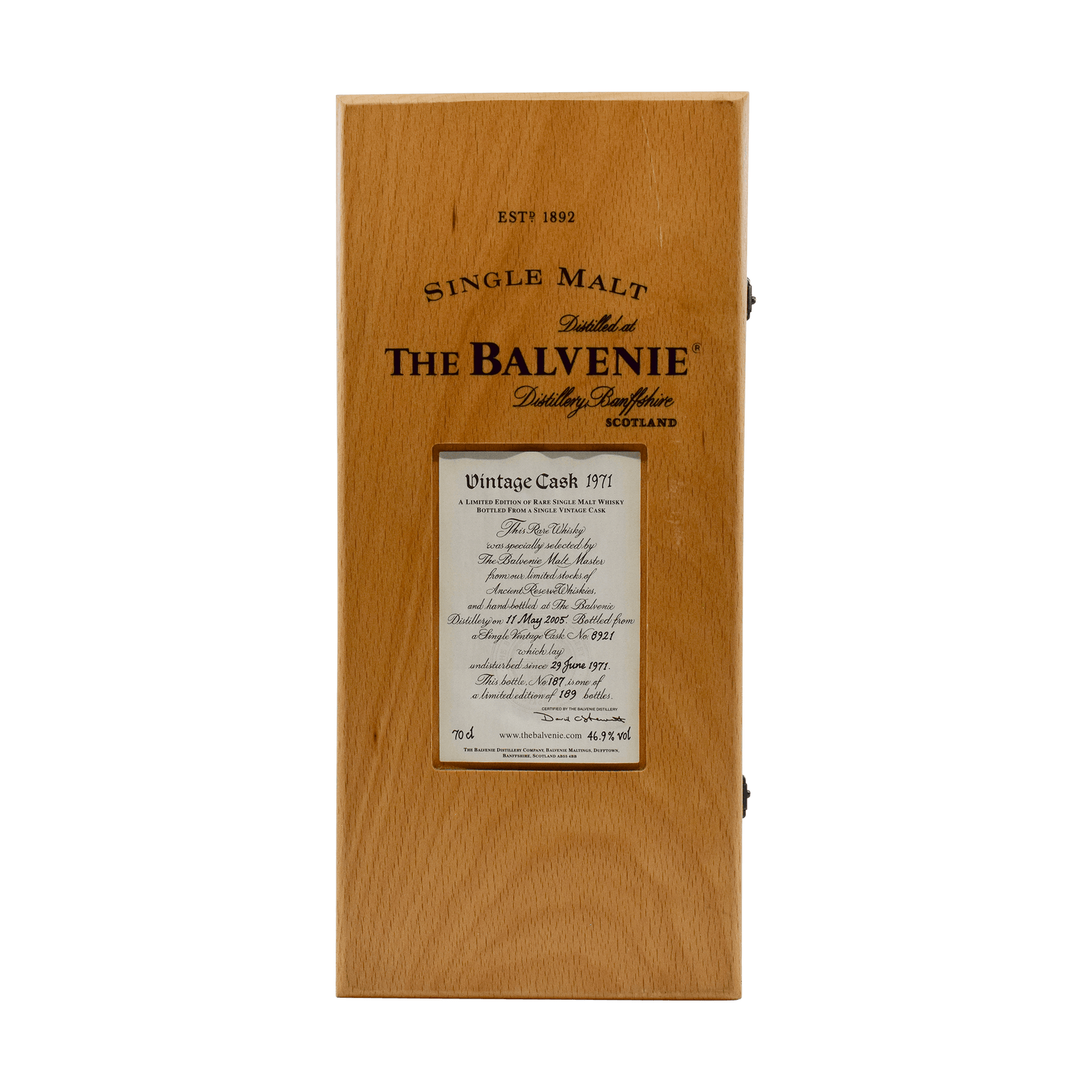 Balvenie 1971 34 Year Old 'Vintage Cask' 46.90% 70cl