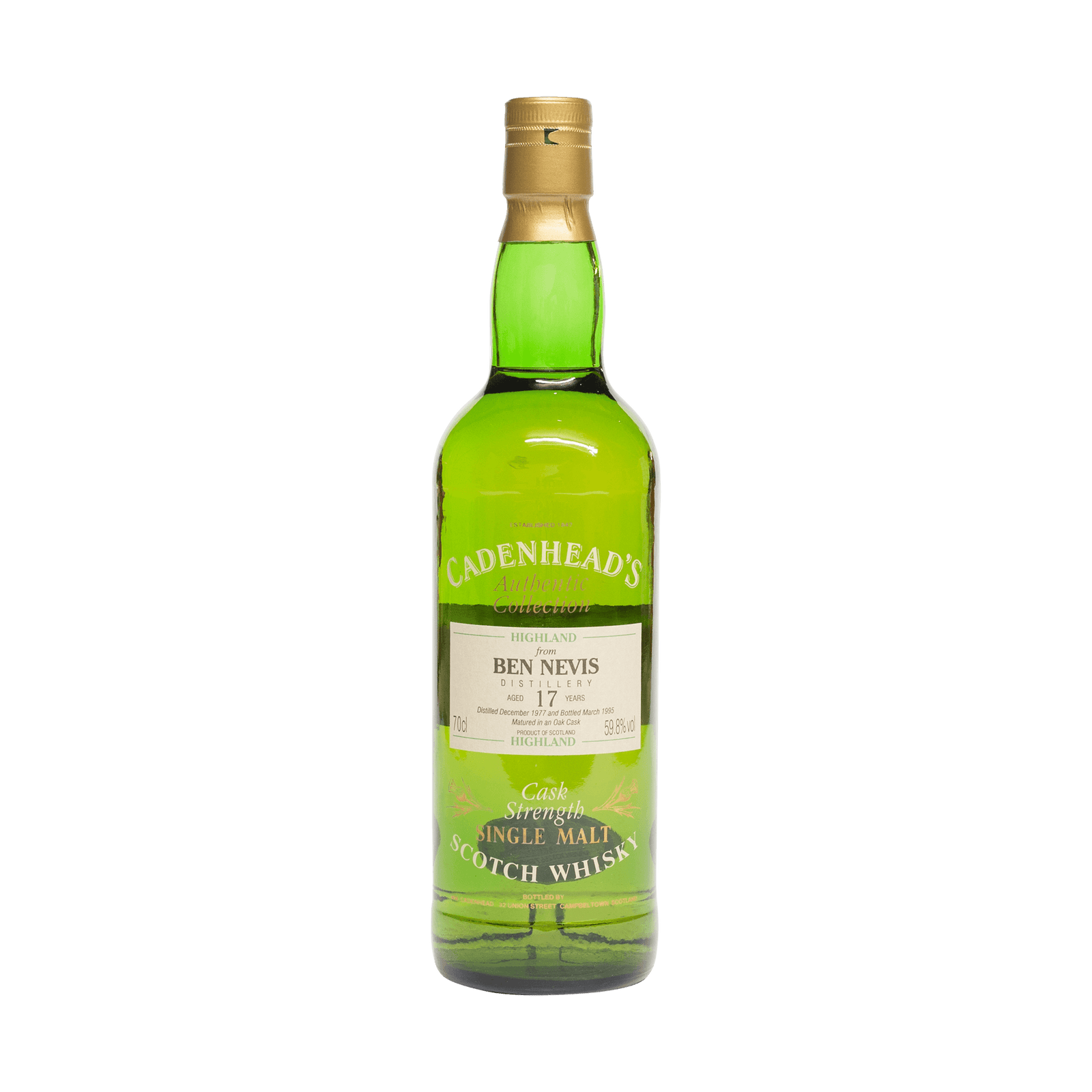 Ben Nevis 1977 17 Year Old Cadenheads 59.80%