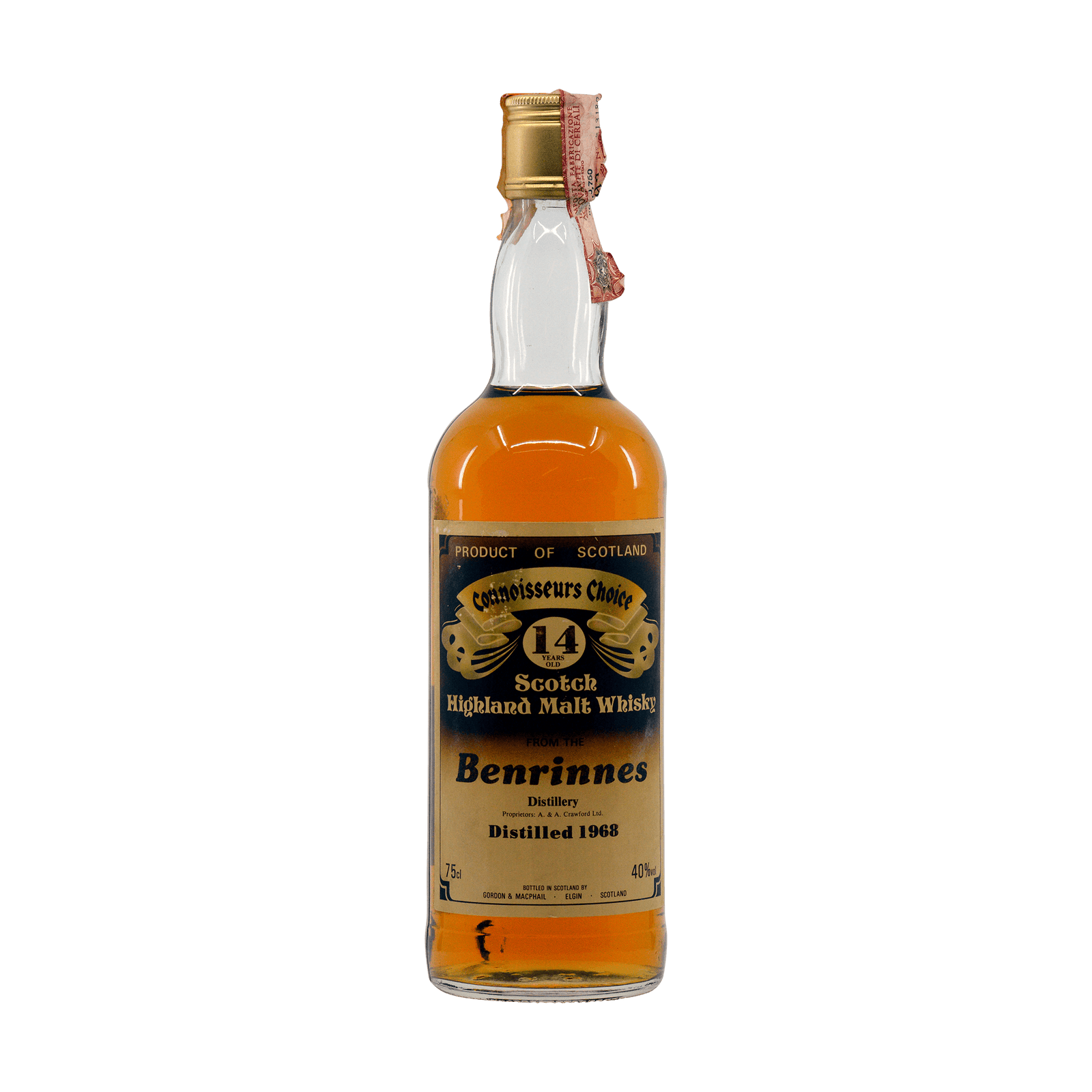 Benrinnes 1968 14 Year Old 'Connoisseurs Choice' Gordon & MacPhail 40.00%