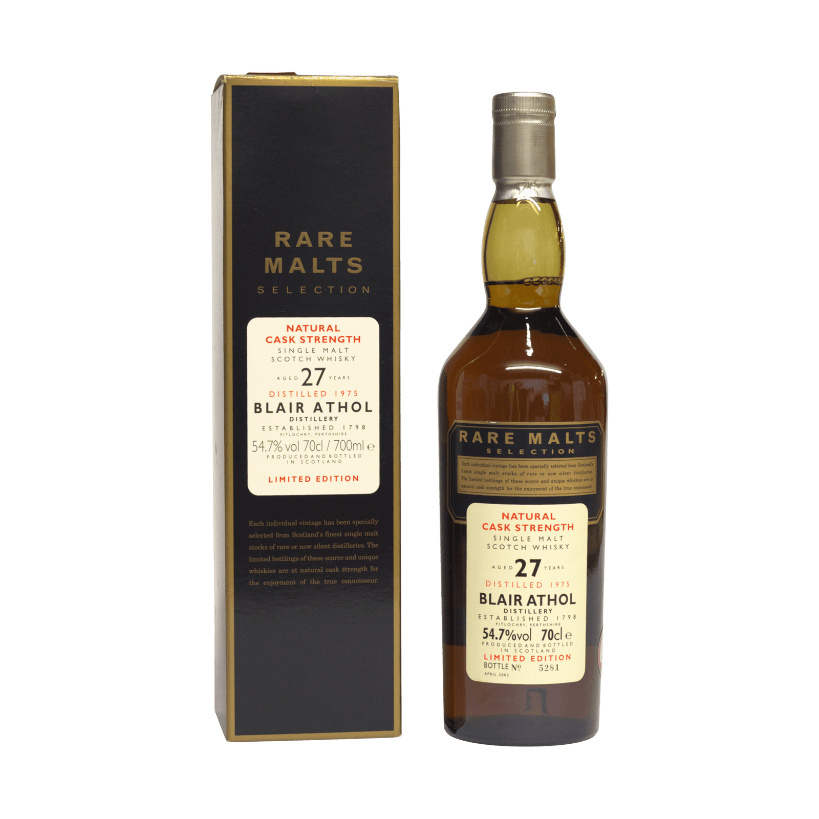 Blair Athol 1975 27 Year Old Rare Malts Selection 54.70%