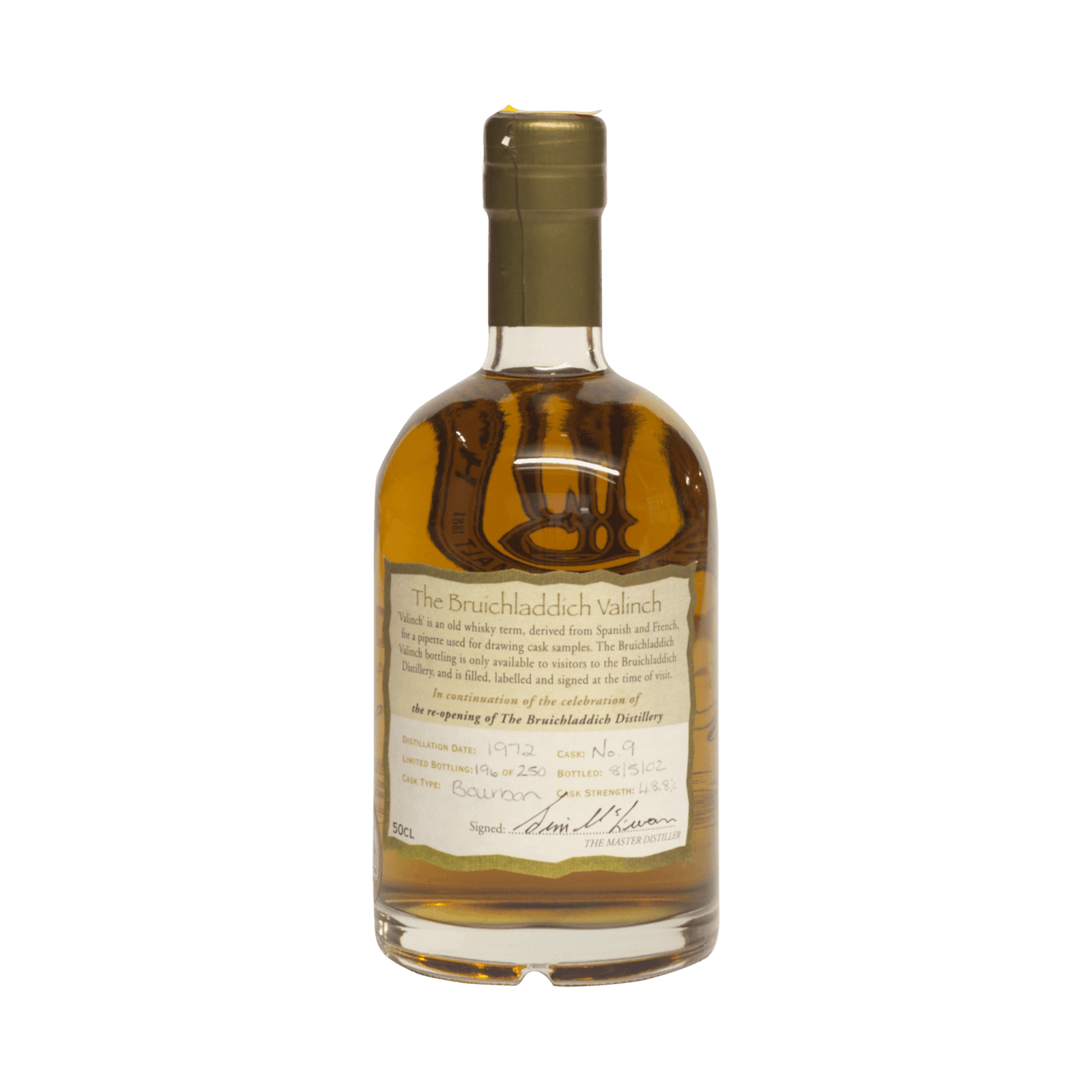 Bruichladdich 1972 30 Year Old 'Valinch ' 48.80% 50cl