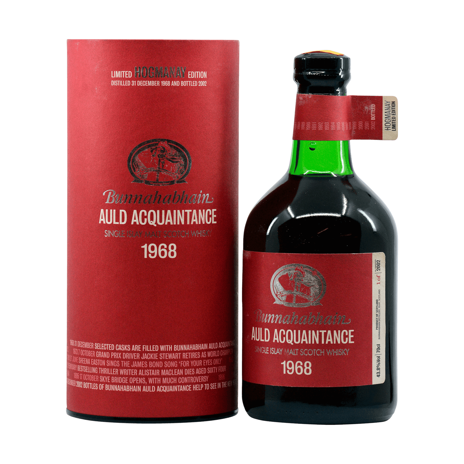 Bunnahabhain 1968 34 Year Old 'Auld Acquaintance' 43.80%