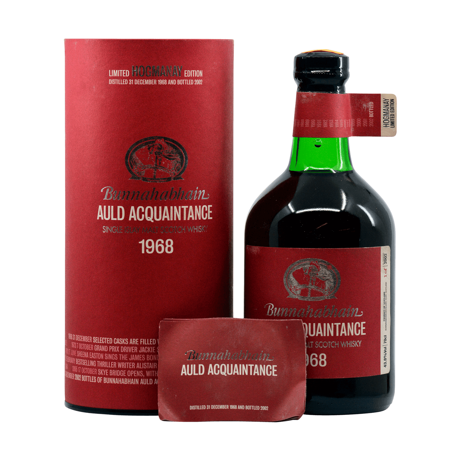 Bunnahabhain 1968 34 Year Old 'Auld Acquaintance' 43.80%