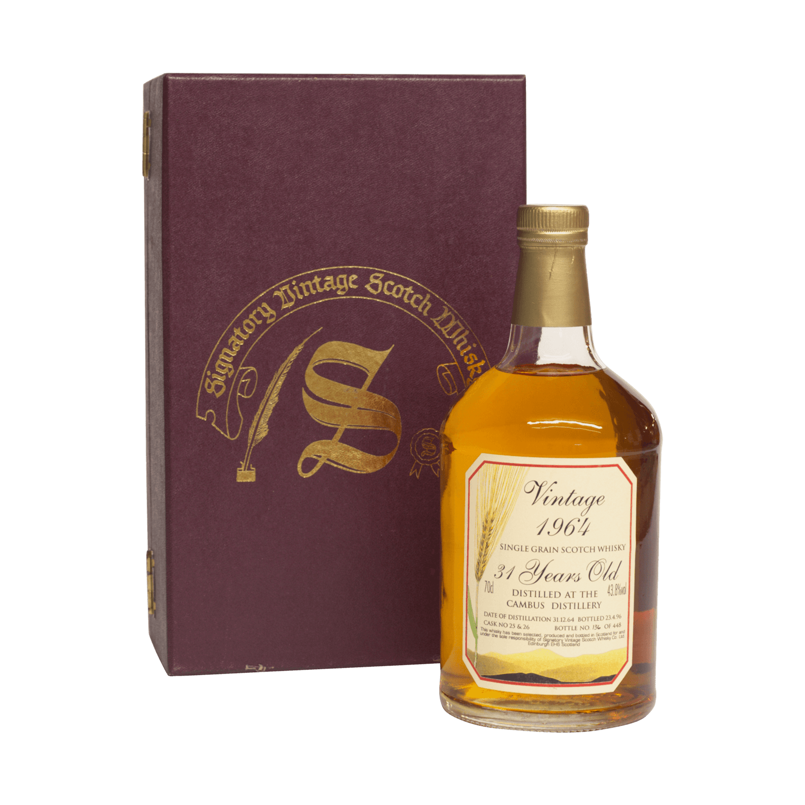 Cambus 1964 31 Year Old Signatory Vintage SW 43.80%