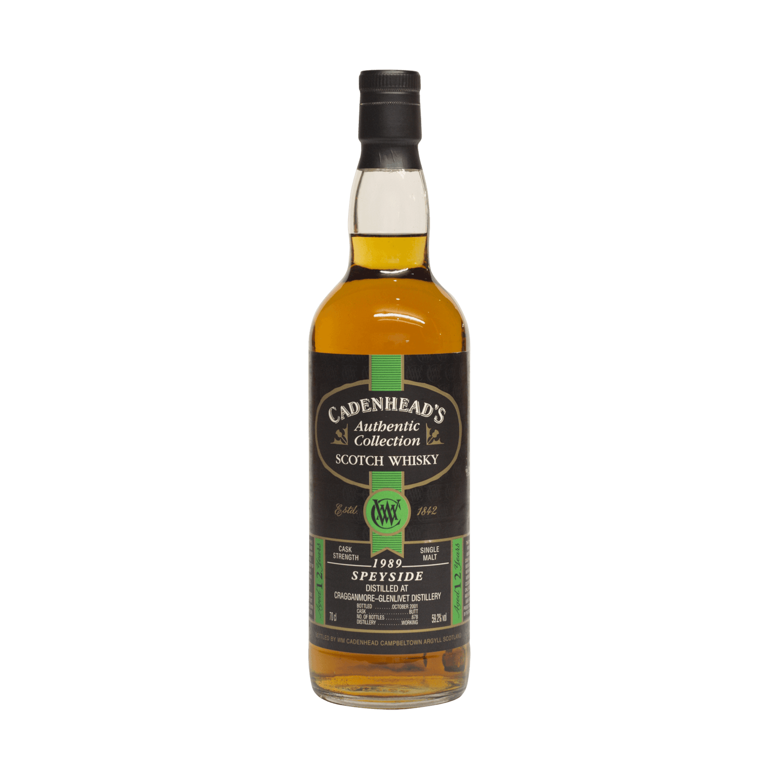 Cragganmore 1989 12 Year Old Cadenheads 59.20%