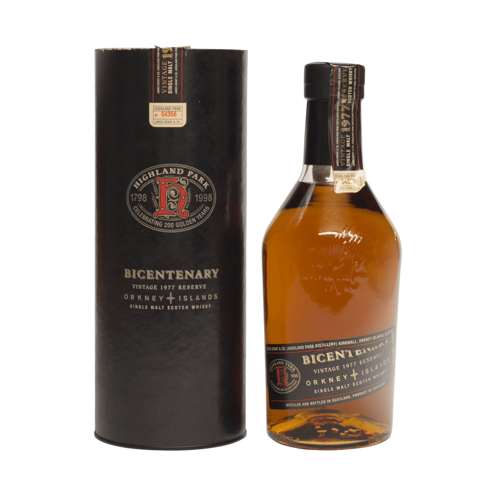 Highland Park 1977 21 Year Old ’Bicentenary Vintage Reserve’ 43.00%
