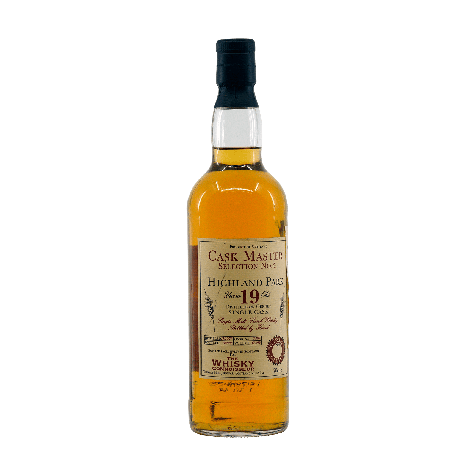 Highland Park 1977 19 Year Old 'Cask Master' Whisky Connoisseur 57.90%
