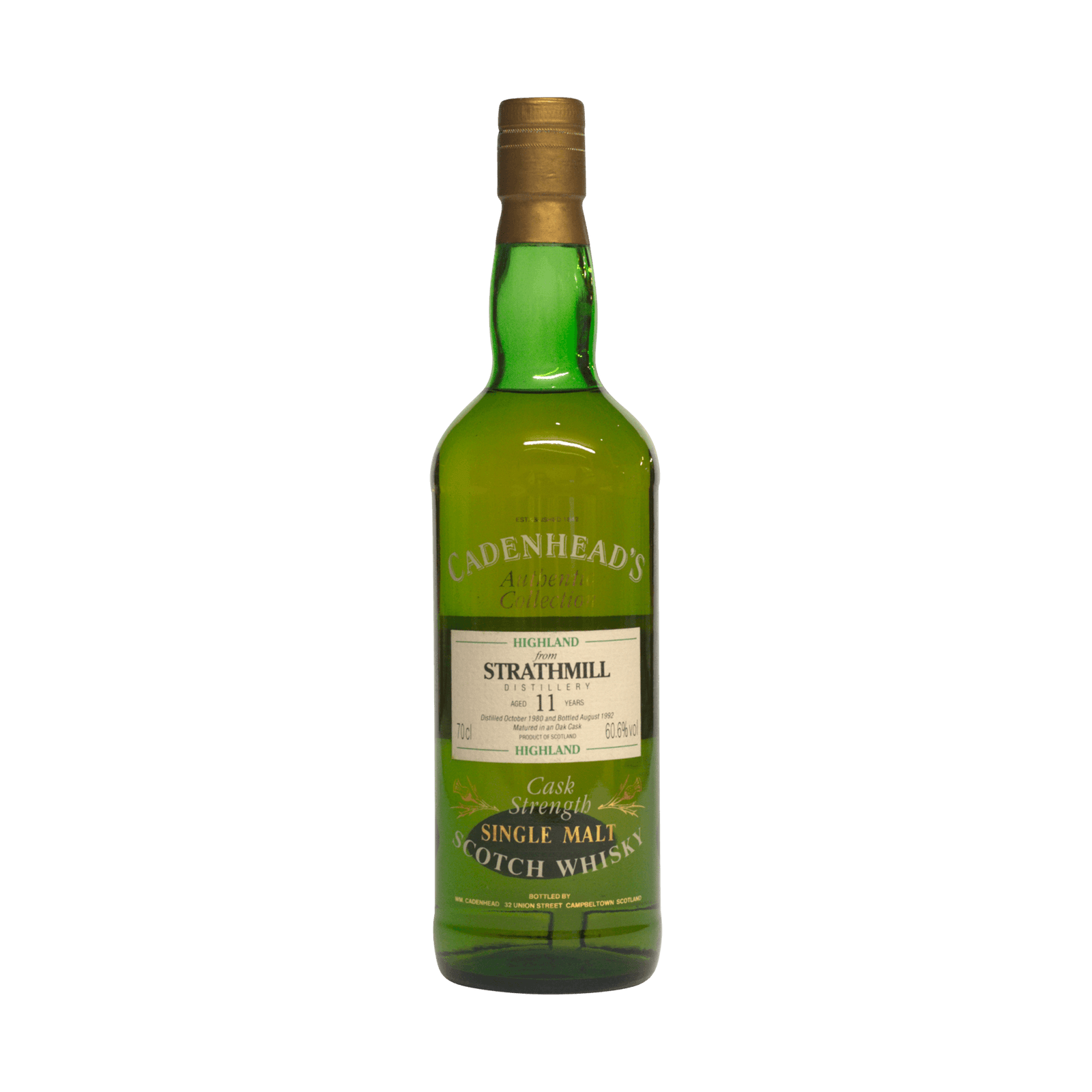 Strathmill 1980 11 Year Old Cadenheads 60.60%