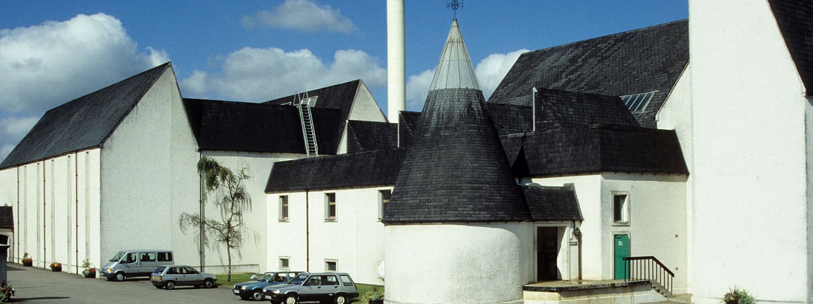 The Auchroisk distillery in the Speyside whisky region of Scotland.