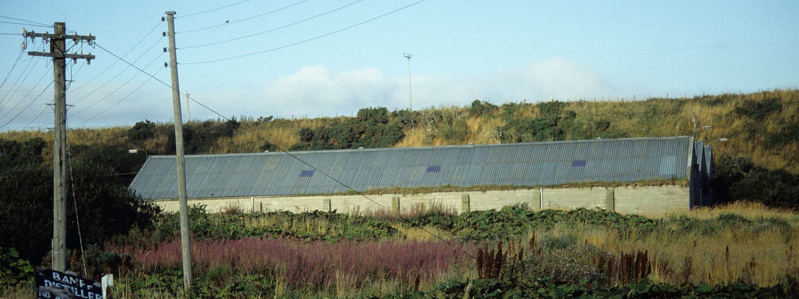 The Banff distillery in the Speyside whisky region of Scotland.