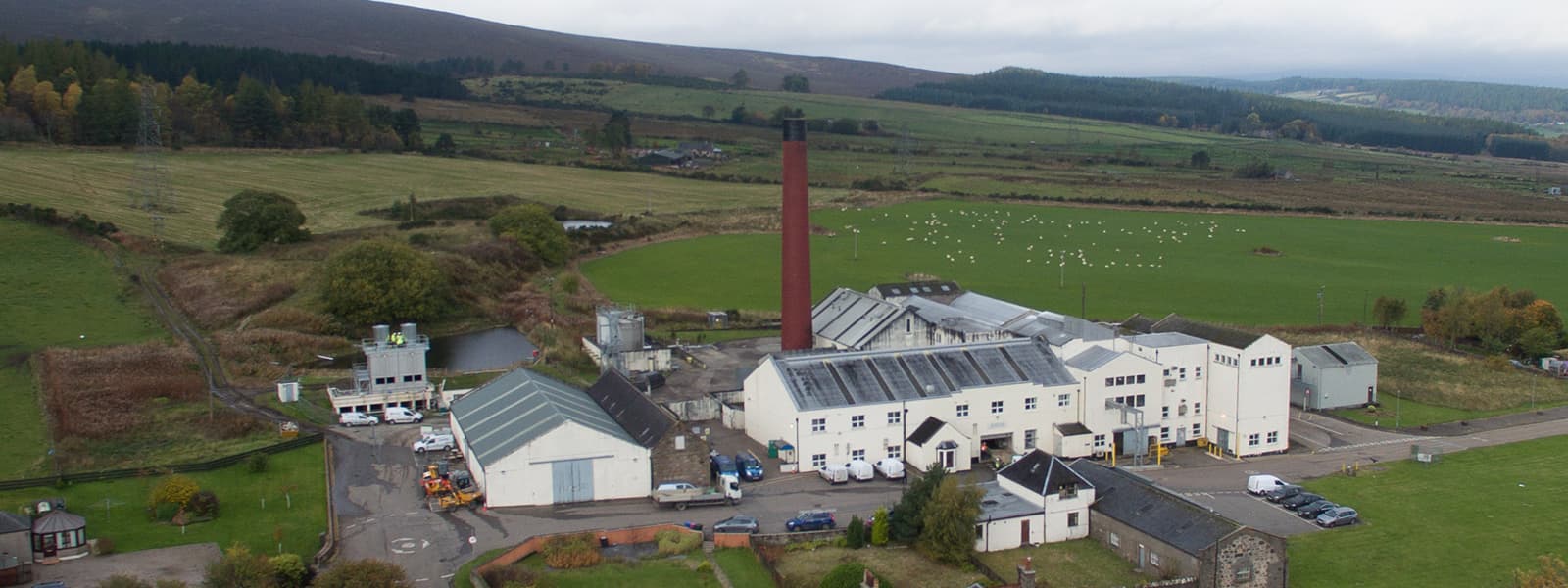 The Benrinnes distillery in the Speyside whisky region of Scotland.