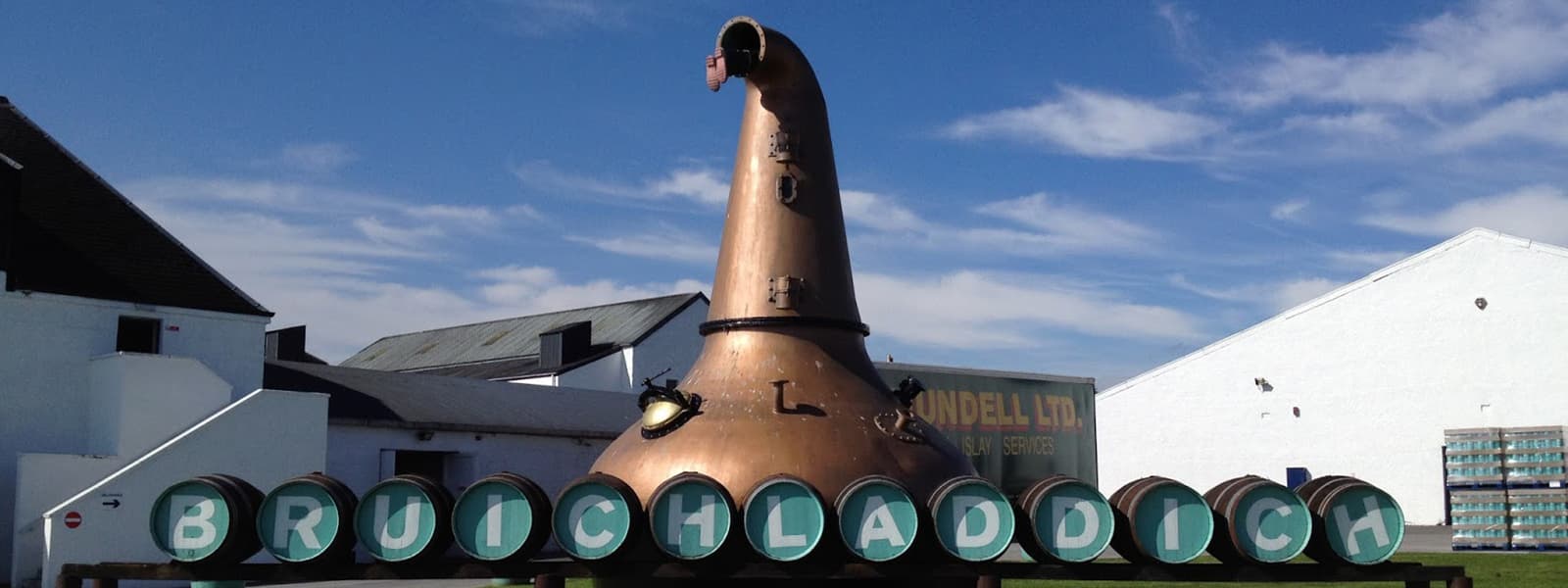 The Bruichladdich distillery in the Islay whisky region of Scotland.
