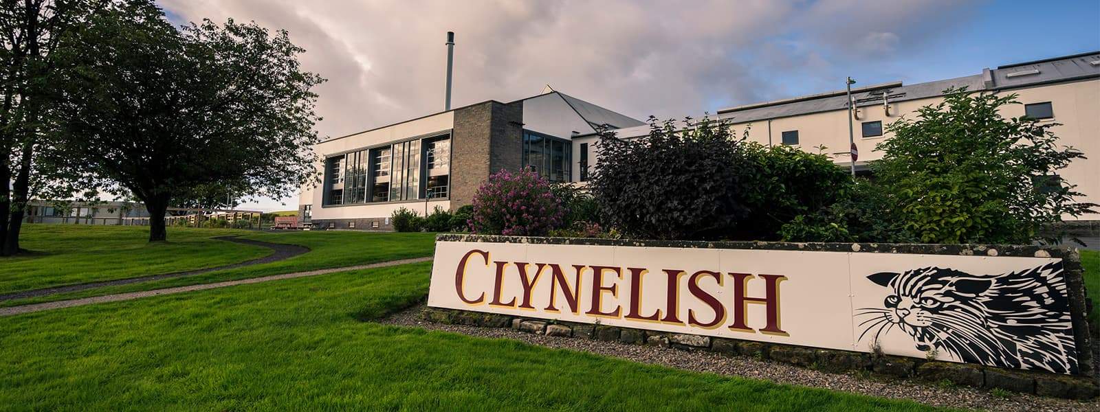 The Clynelish distillery in the Highland whisky region of Scotland.