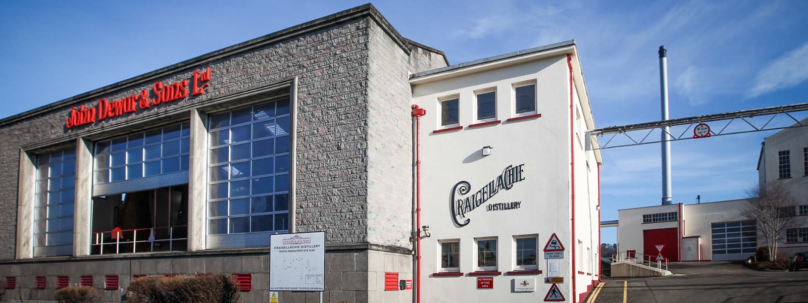The Craigellachie distillery in the Speyside whisky region of Scotland.