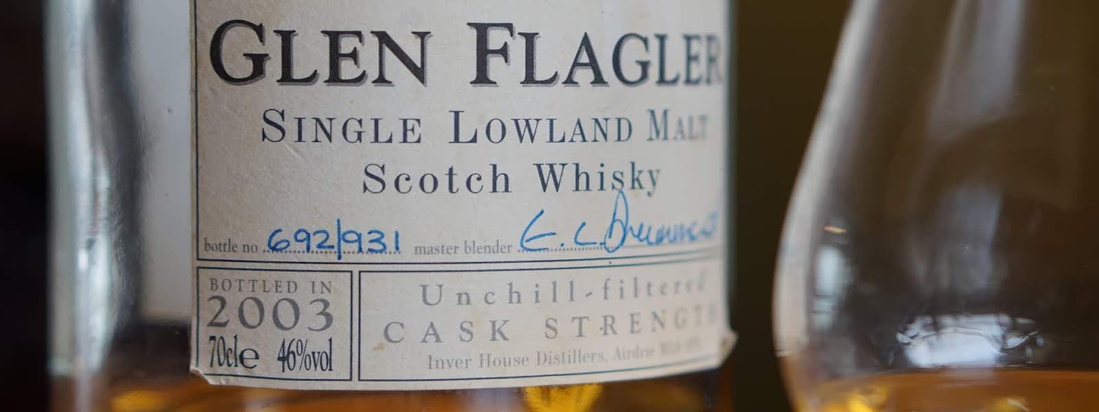 The Glen Flagler distillery in the Lowland whisky region of Scotland.