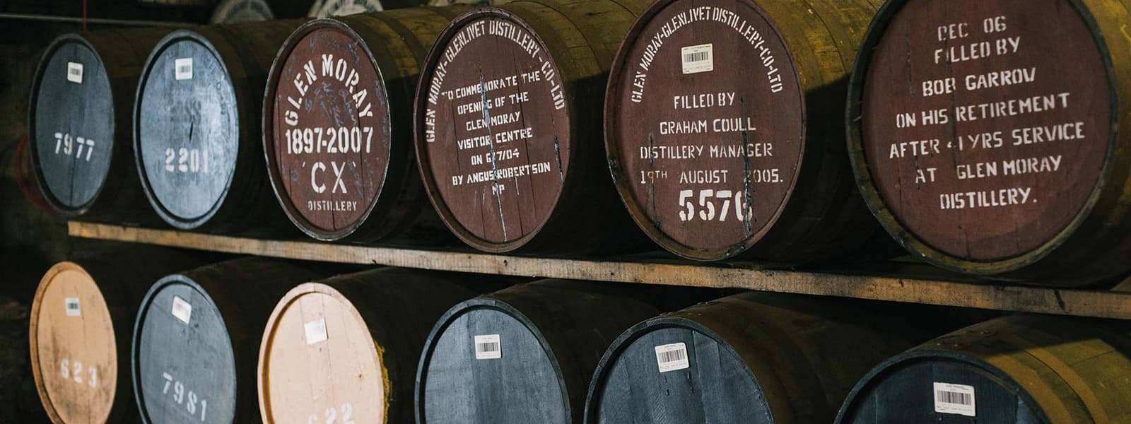 The Glen Moray distillery in the Speyside whisky region of Scotland.