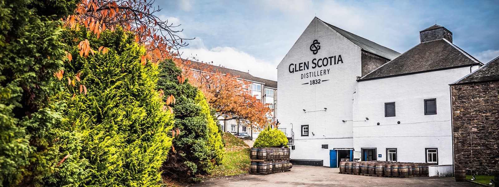 The Glen Scotia distillery in the Campbeltown whisky region of Scotland.