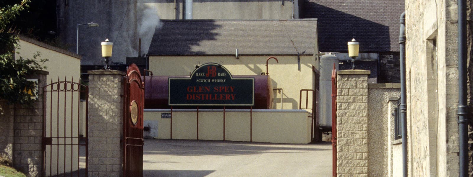 The Glen Spey distillery in the Speyside whisky region of Scotland.