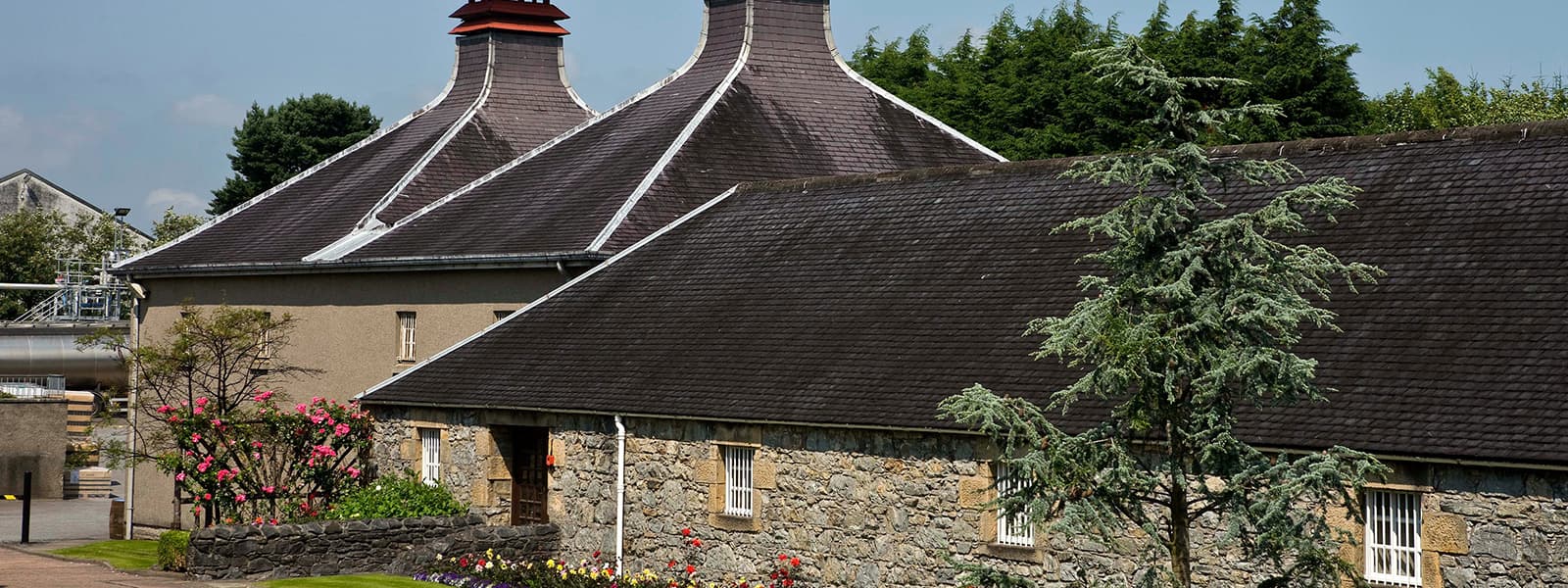 The Glenfiddich distillery in the Speyside whisky region of Scotland.