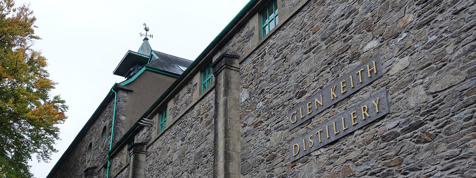 The Glen Keith distillery in the Speyside whisky region of Scotland.
