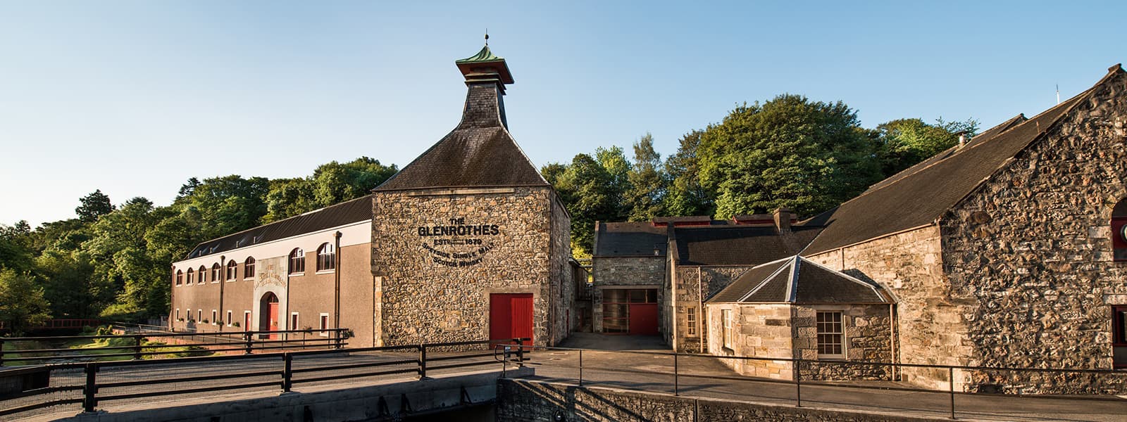 The Glenrothes distillery in the Speyside whisky region of Scotland.