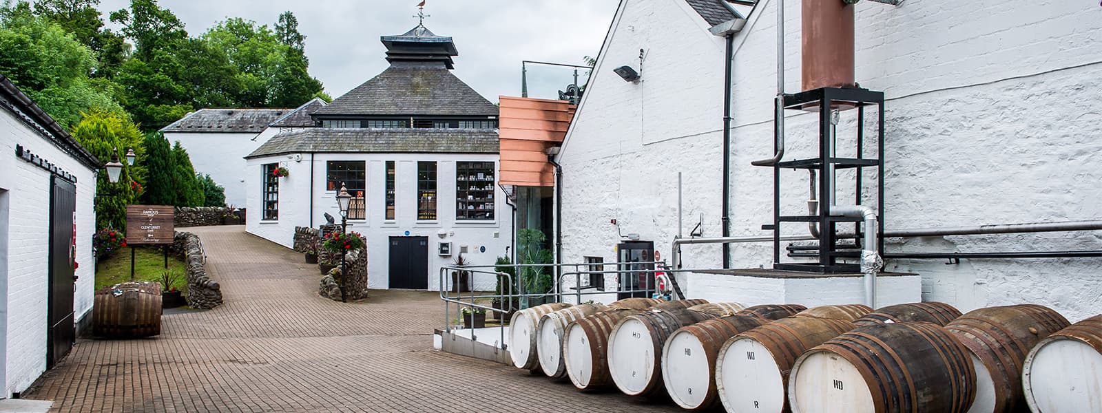 The Glenturret distillery in the Highland whisky region of Scotland.