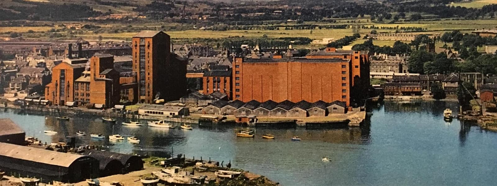 The Dumbarton (Inverleven)distillery in the Lowland whisky region of Scotland.