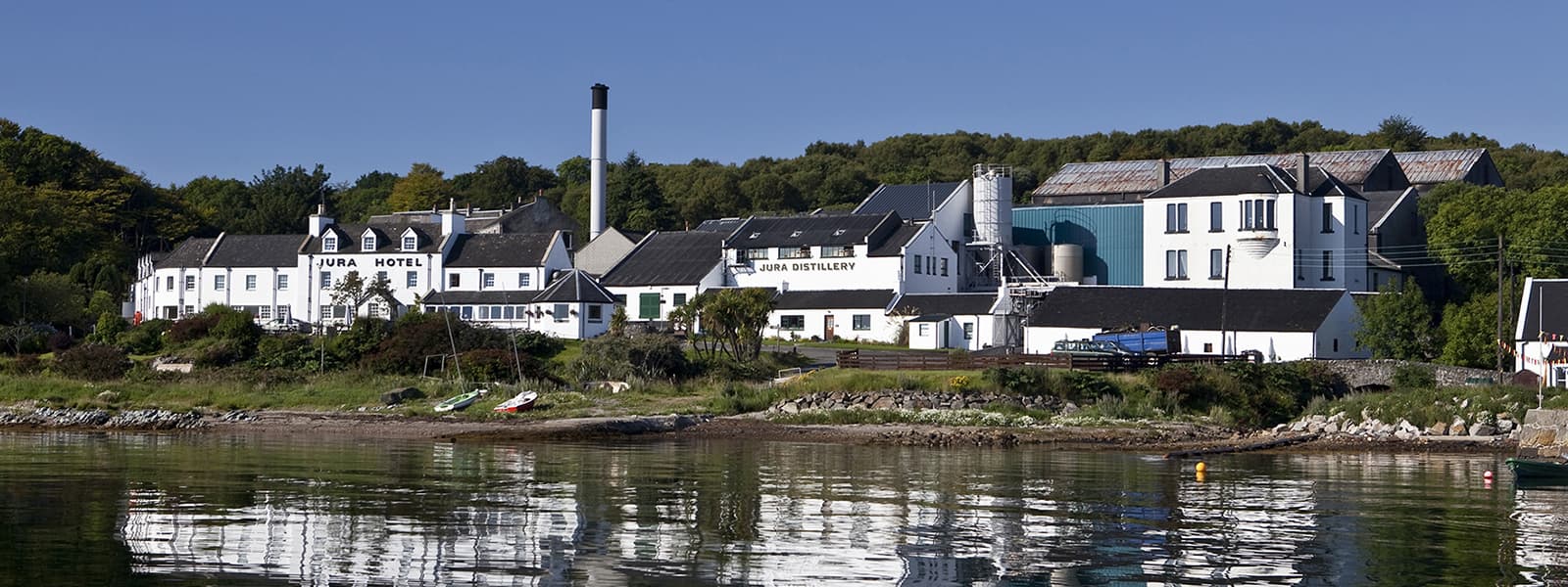 The Jura distillery in the Highland (and Islands) whisky region of Scotland.
