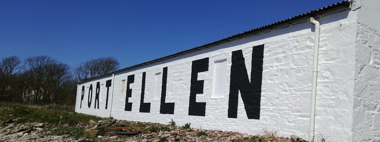 The Port Ellen distillery in the Islay whisky region of Scotland.