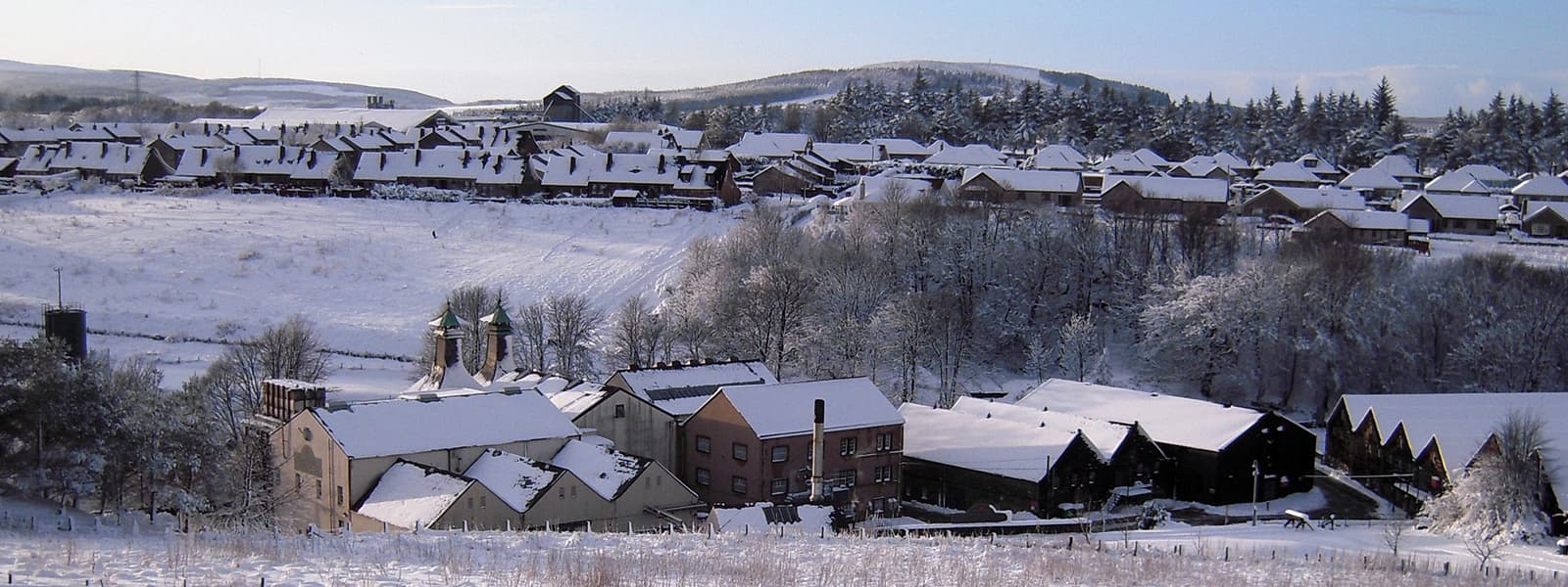 The Strathmill distillery in the Speyside whisky region of Scotland.