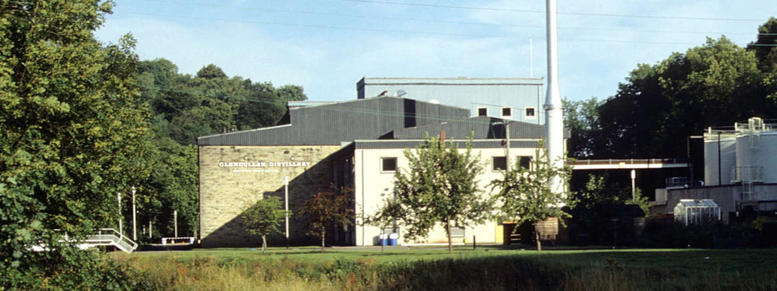 The Glendullan distillery in the Speyside whisky region of Scotland.