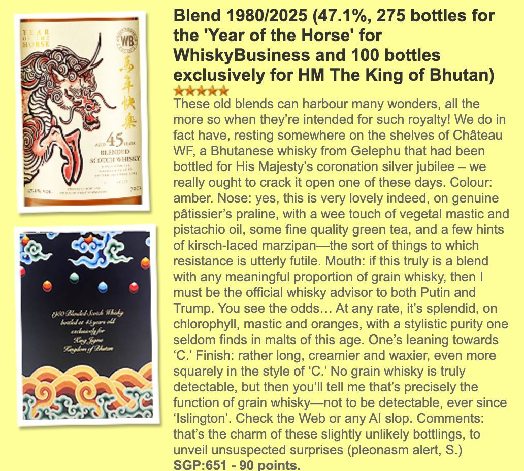 Year of the Horse 2026 – 45 years – Blend 1980