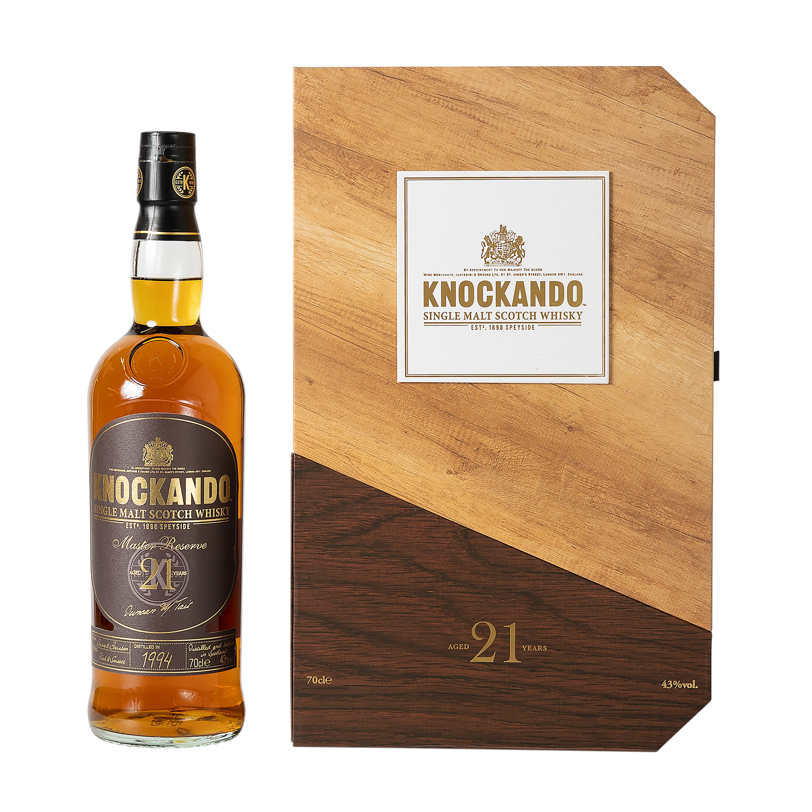 Knockando 1994 21 Year Old Master's Reserve & Glasses 43.00% 70cl