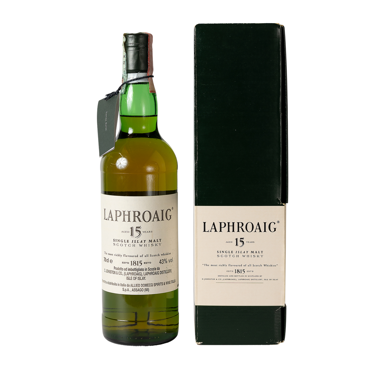 Laphroaig 15 Year Old 43.00% 70cl Pre Royal Warrant