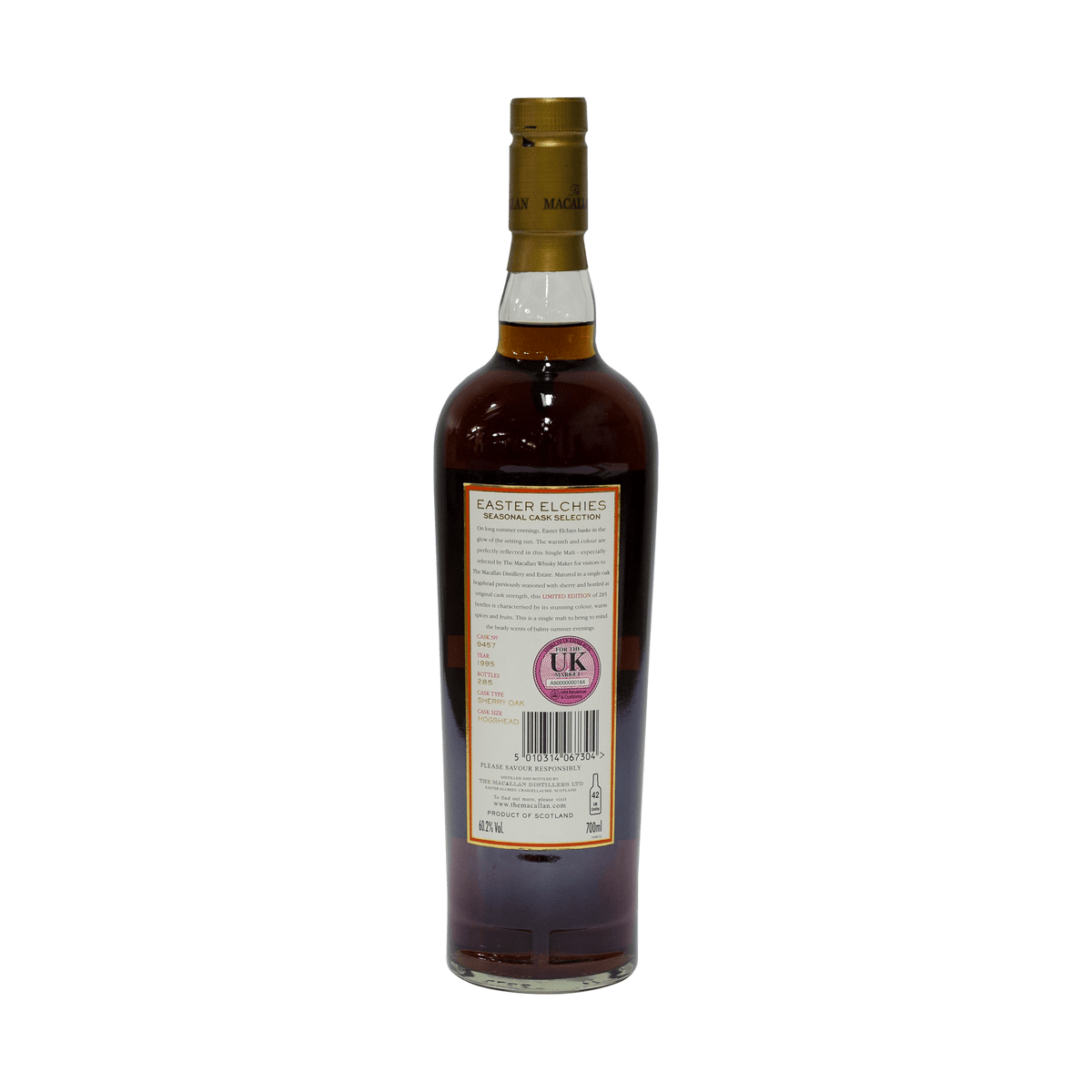 Macallan 1995 11 Year Old 'Easter Elchies' 60.20%