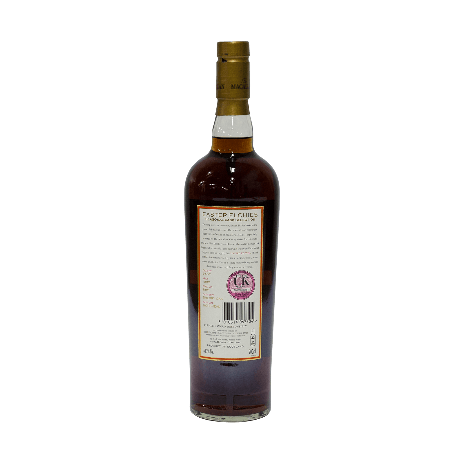Macallan 1995 11 Year Old 'Easter Elchies' 60.20%