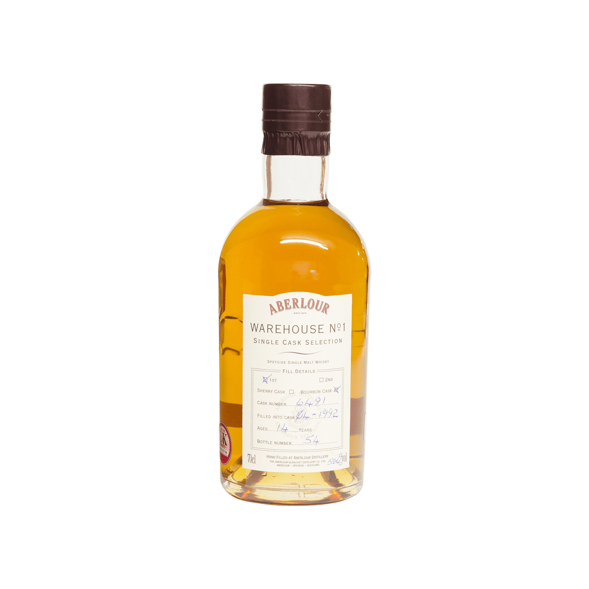 Aberlour 1992 14 Year Old &#39;Warehouse No.1&#39; 58.6%