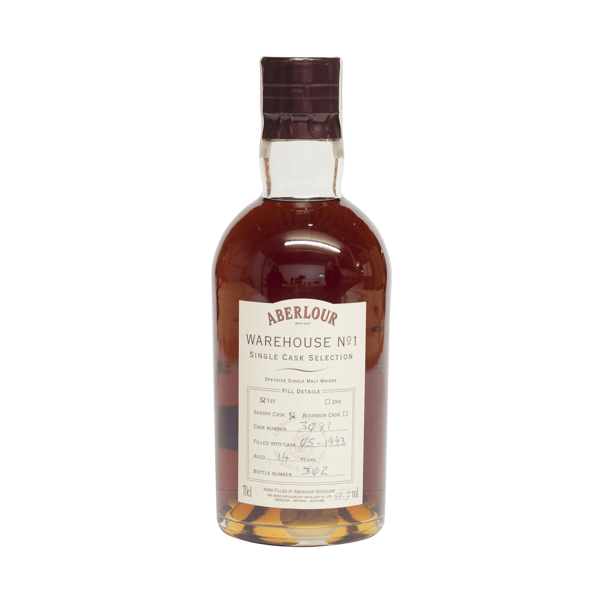 Aberlour 1993 14 Year Old &#39;Warehouse No.1&#39; 59.7%