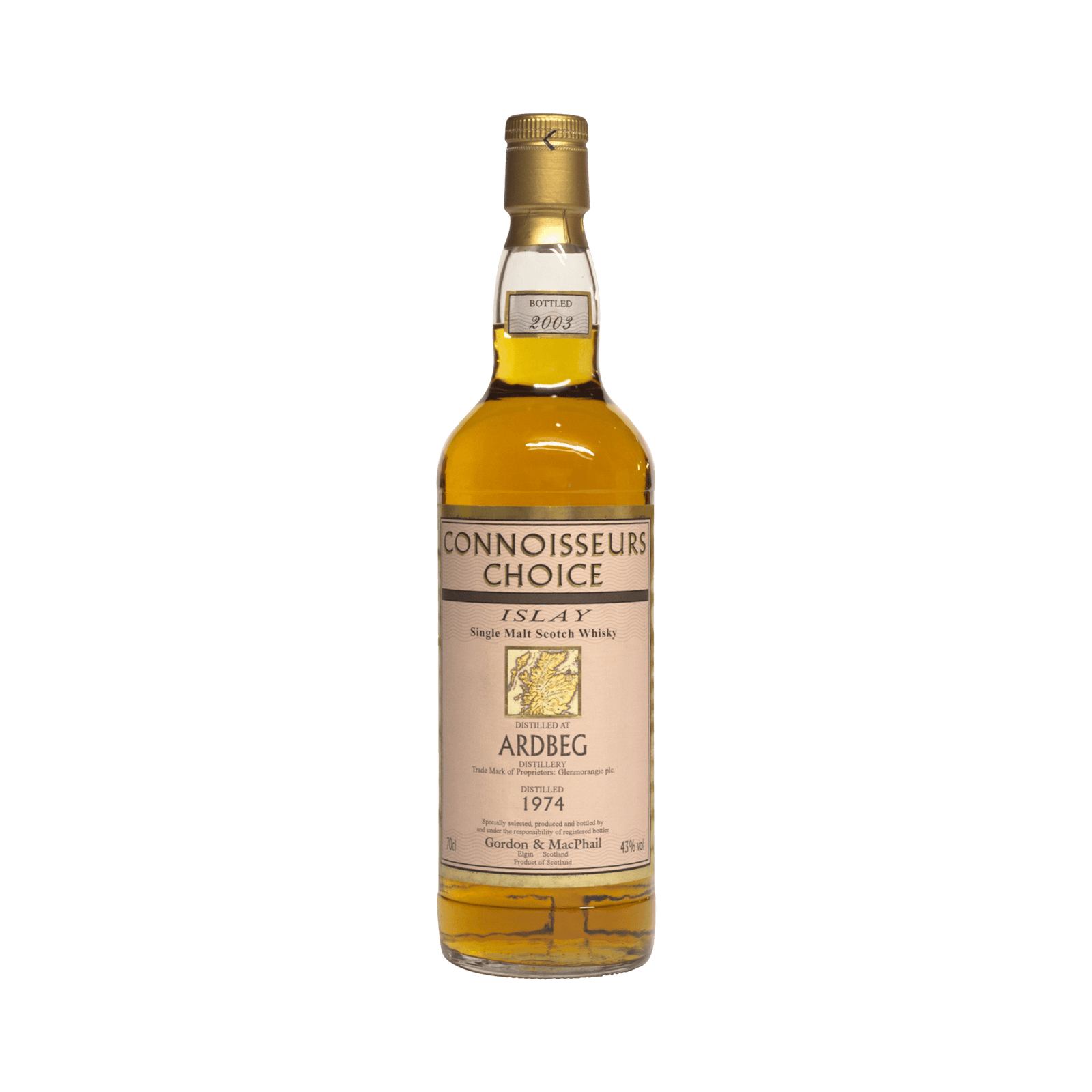 Ardbeg 1974 29 Year Old 'Connoisseurs Choice' Gordon & MacPhail 43.00%