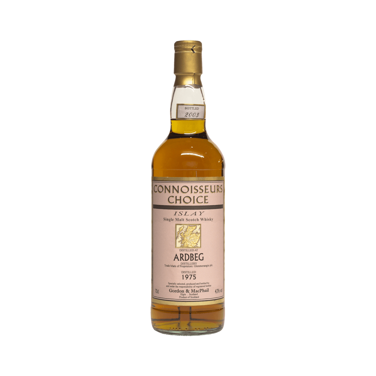 Ardbeg 1975 28 Year Old &#39;Connoisseurs Choice&#39; Gordon &amp; MacPhail 43.00%