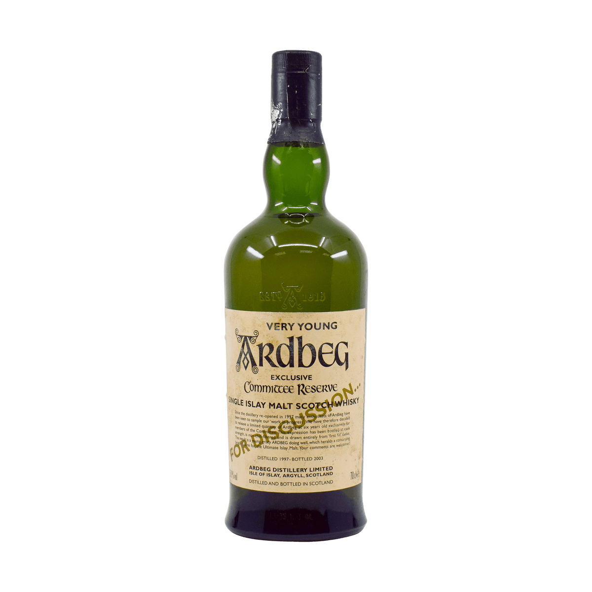 Ardbeg 1997 6 Year Old &#39;Committee Reserve – Very Young, For Discussion&#39; 58.90% 70cl